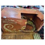 Cornucopia Mixed Pumpkins & Gourds & Basket Decor