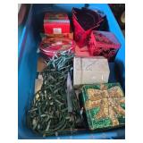 Tub of Christmas Decor