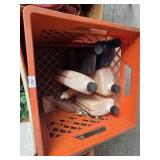 Milk Crate & Transmission Fluid