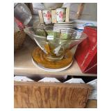 Vintage Mid Century  Punch Bowl