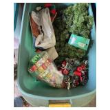 Tub of Christmas Decor