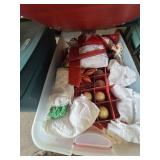 Tub of Christmas Ornaments