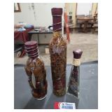 Faux Tuscan Kitch Decor Bottles