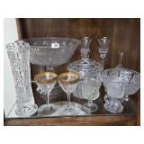 Crystal & Cut Glass Assorted Lot