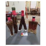 Faux Tuscan Kitch Decor Bottles