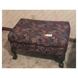 Floral Tapestry Ottoman