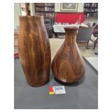 Wood Decorative Vases