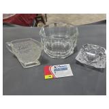 Vintage Clear Pressed & Cut Glass Assorted Lot