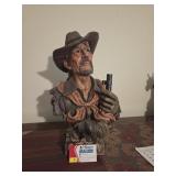 Cowboy Bust Sculpture