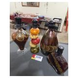 Faux Tuscan Kitch Decor Bottles