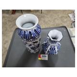 Blue&White Porcelain Chinoiserie w/Ruffled Rim & e