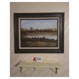 Vintage Framed Print & Shelf