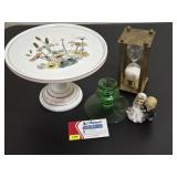 Cake Plate, Hourglass & More