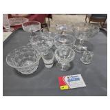 Sherbet Cups, Assorted Clear Glass