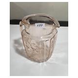 Vntg Mayfair Pink Depression Glass Pitcher