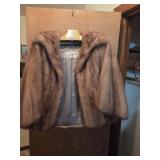 Vntg Mr. Leonard Mink Stole Jacket