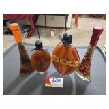 Faux Tuscan Kitch Decor Bottles