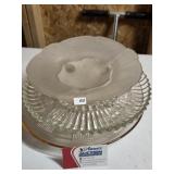 Glass Platters & Bowl