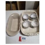 Pair Baking Dishes & Small Dessert Cups