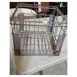 Vintage Land O Lakes Metal Milk Crate