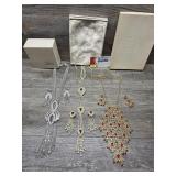 Vntg Costume Jewelry Necklaces & Matching Earrings