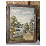 Embroidery/Needlepoint Framed Art