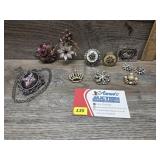 Vintage Brooches, Pins, & Necklaces