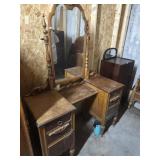 Vintage 6 Drawer Vanity w/ Mirror