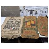 Trio Vintage Burlap Bags