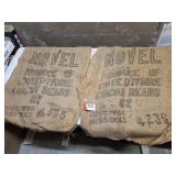 Pair Burlap Bags Cocoa Beans