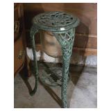 Iron Plant Side / Side Table  & Decor