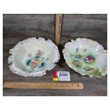 Antique R.S. Prussia Porcelain Scalloped Bowls