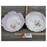 Antique R.S. Prussia Porcelain Scalloped Bowls
