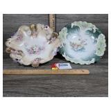 Antique R.S. Prussia Porcelain Scalloped Bowls