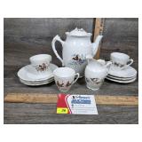 Vintage Hand-Painted Tea Set