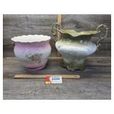 Vintage Alpha N.G. Co Ceramic Planters