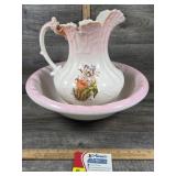 Vintage Dresden Wash Basin & Pitcher