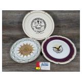 Haviland Limoges Collector Plate Trio
