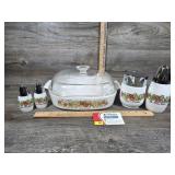 Vntg Corning Ware Spice Of Life La Marjolaine Set