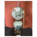 Antique Victorian Oil Lamp (Electric)
