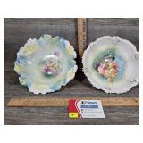 Antique R.S. Prussia Porcelain Scalloped Bowls