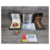 Fire Dept Pocketwatch, Coin & More