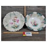 Antique R.S. Prussia Porcelain Scalloped Rim Bowls