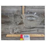 Anchor Hocking Wexford Pattern Punch Bowl, Ice