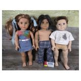American Girl Dolls Trio