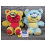 Vintage Playskool Nosy Bear Plush Pair