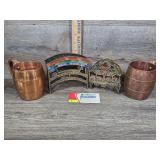 Moscow Mule Mugs & Brass Napkin Holders