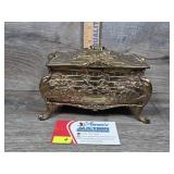 Ornate Brass Keepsake Box
