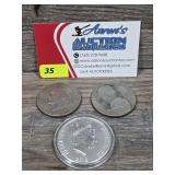 2018 Niue1oz Silver Bullion Coin & Bicentennial E