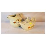 Hall Jewel Tea Autumn  Leaf Pitcher & Tea Pot